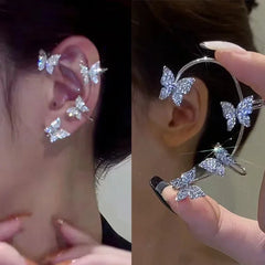 Sparkling Butterfly Ear Cuffs
