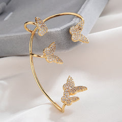 Sparkling Butterfly Ear Cuffs