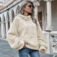 Hooded Plush Loose Sweater