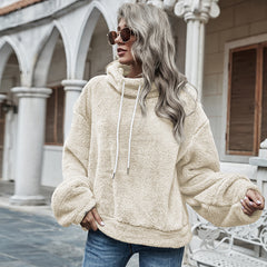 Hooded Plush Loose Sweater