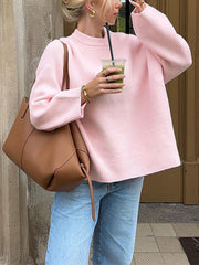 Oversize Round Neck Pullover Sweater