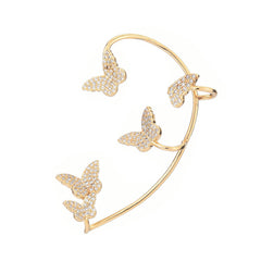 Sparkling Butterfly Ear Cuffs