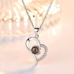 Personalized Heart Photo Necklace