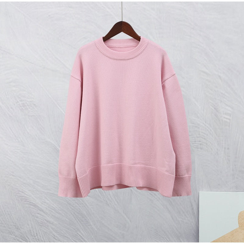 Oversize Round Neck Pullover Sweater