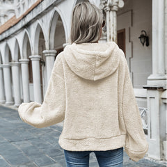 Hooded Plush Loose Sweater