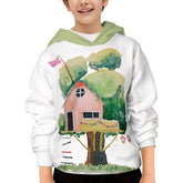 LuVit™ Tree House Padded Hoodie With Pockets