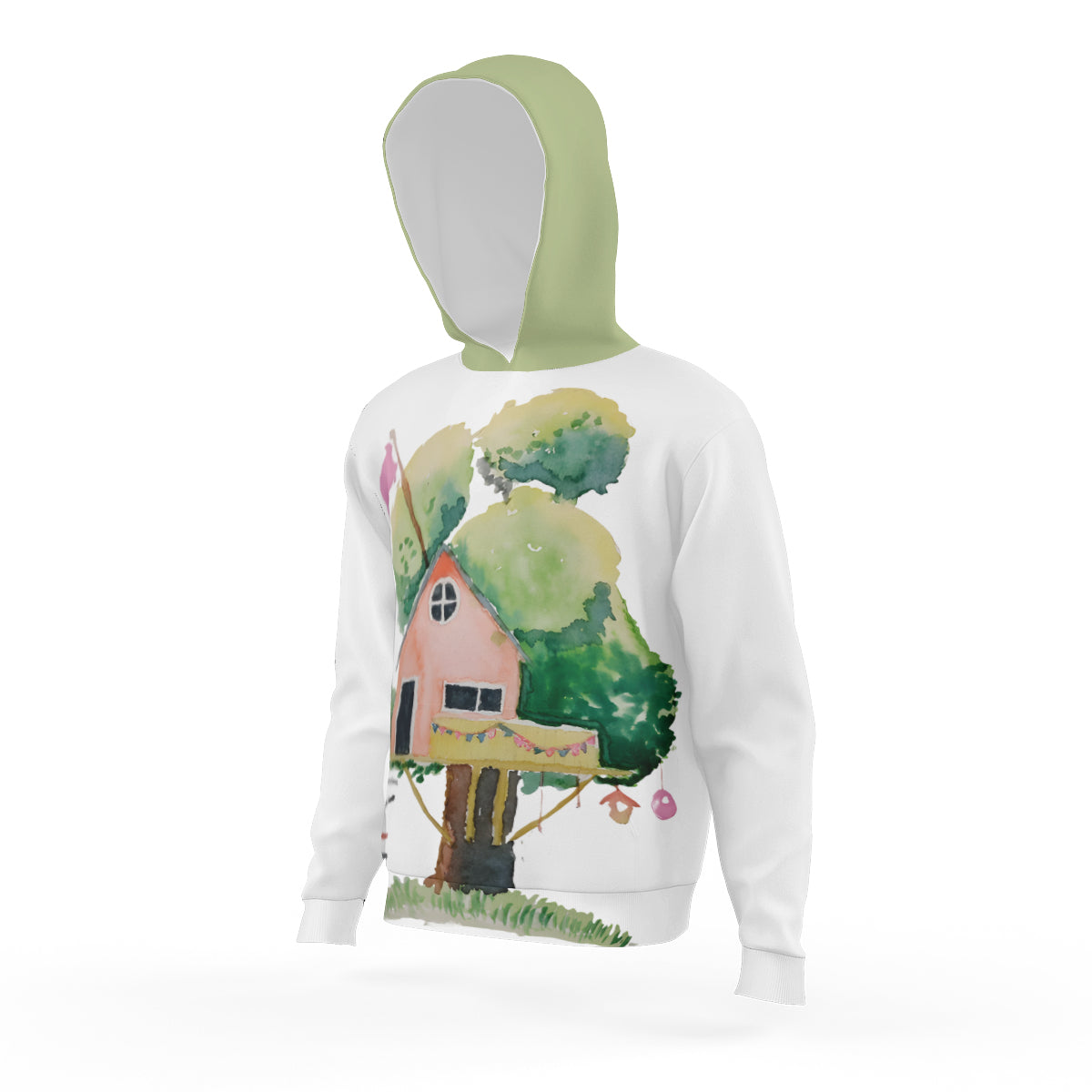 LuVit™ Tree House Padded Hoodie With Pockets